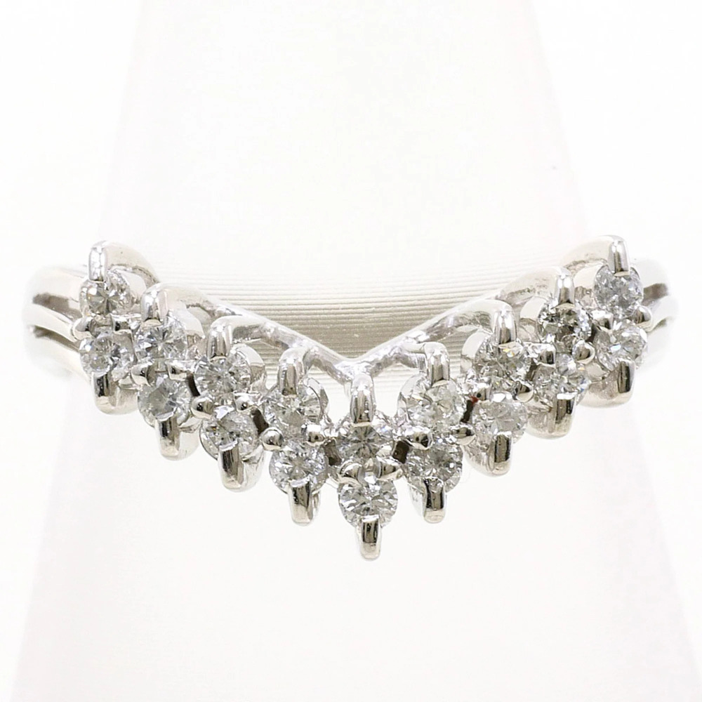 VINTAGE Silver Diamond Ring